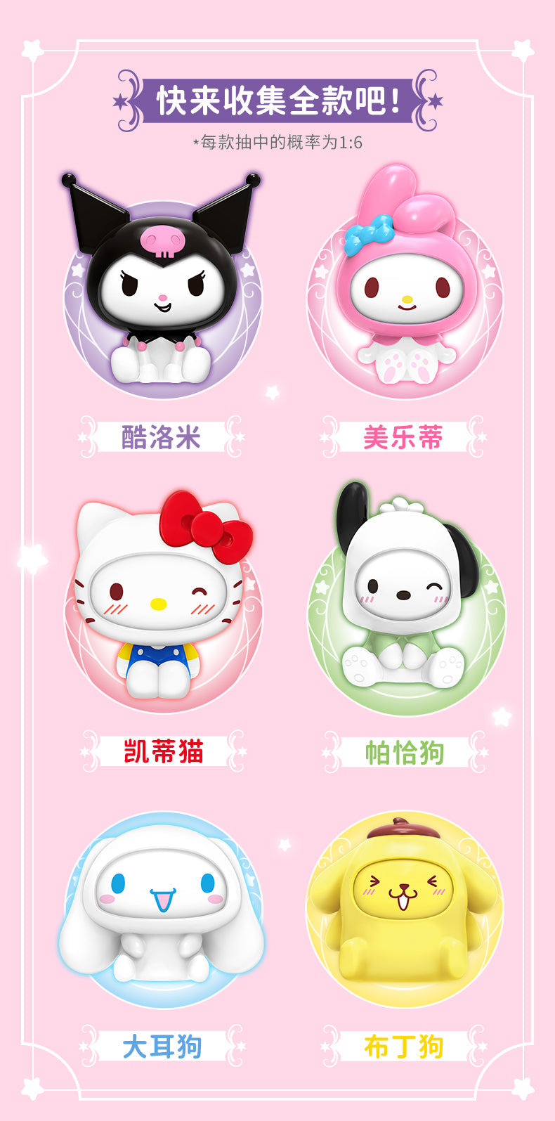 Sanrio Transforming Face Series figures