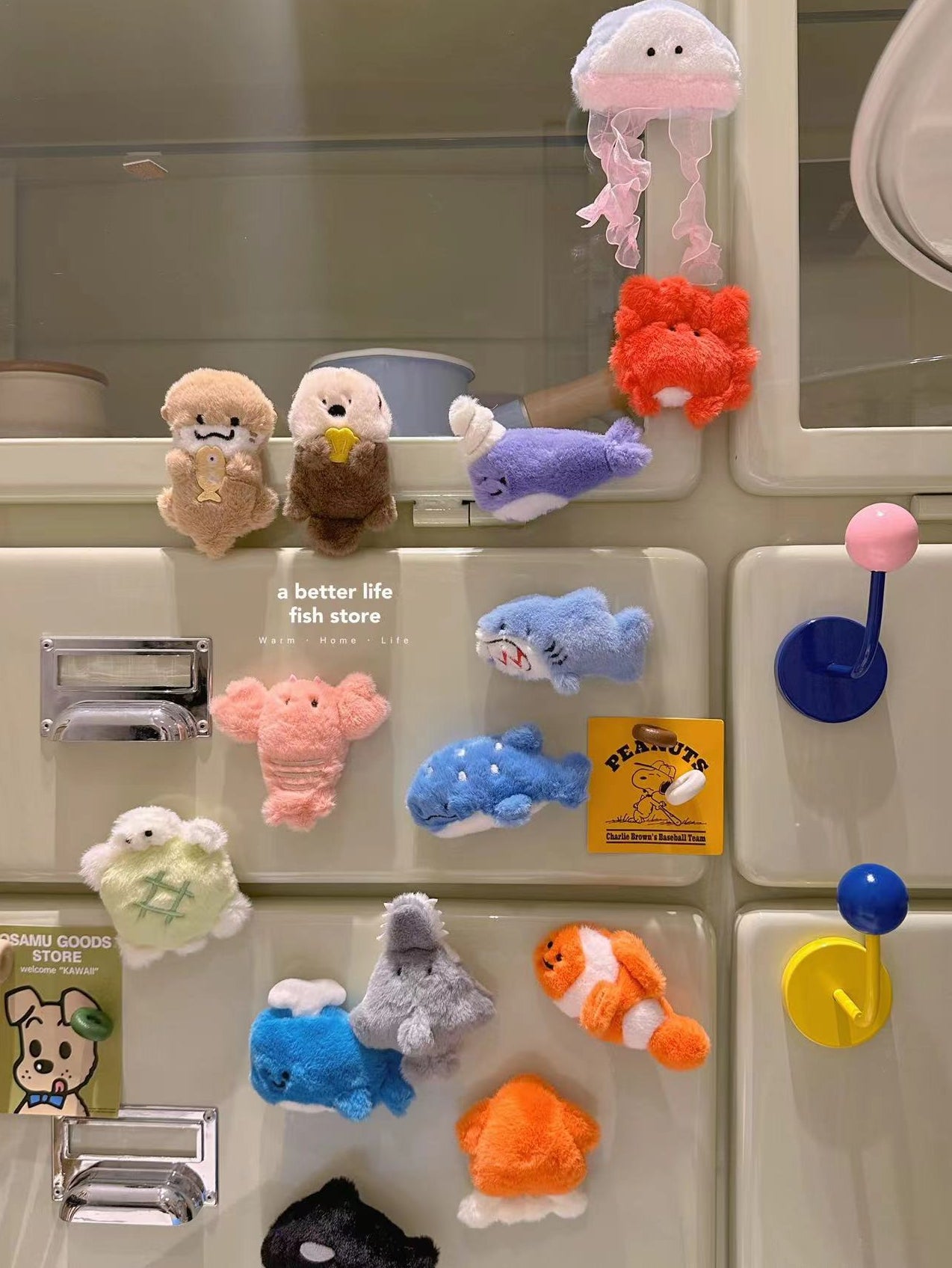 Small Aquarium Plush (Magnet) Refrigerator Stick Series Blind Bag
