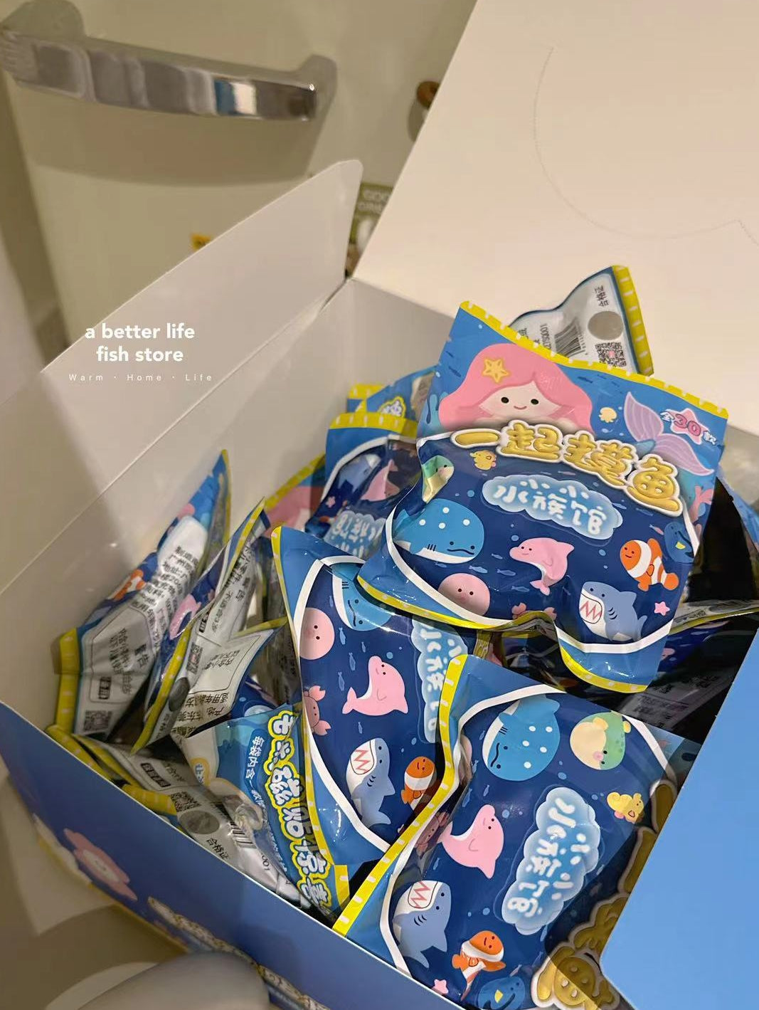 Small Aquarium Plush (Magnet) Refrigerator Stick Series Blind Bag