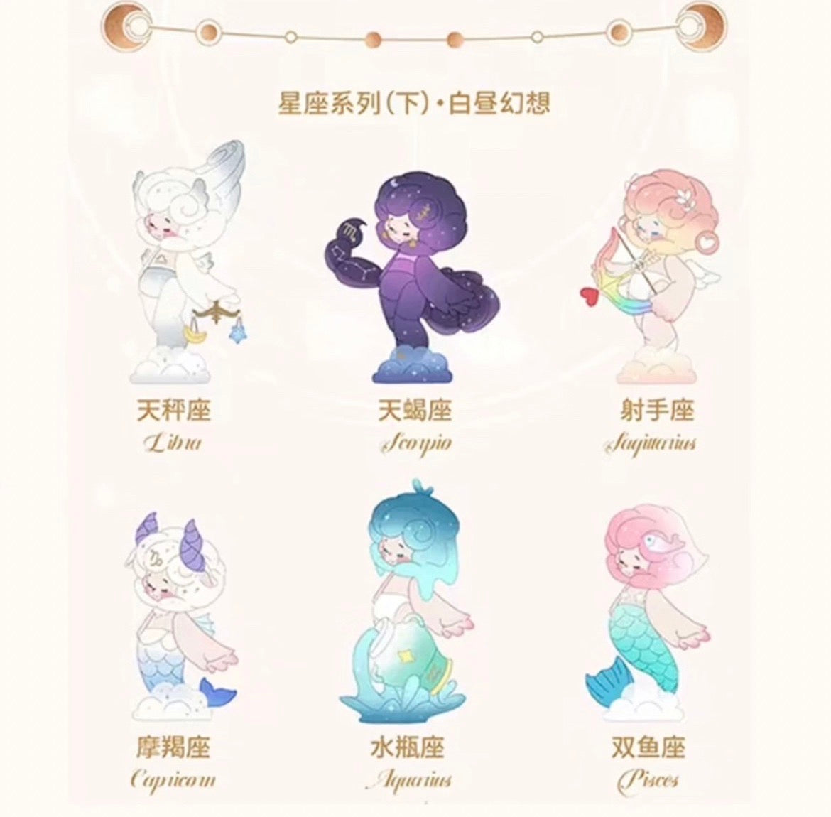 Weather 12 Zodiacs BABY Series Blind Box..