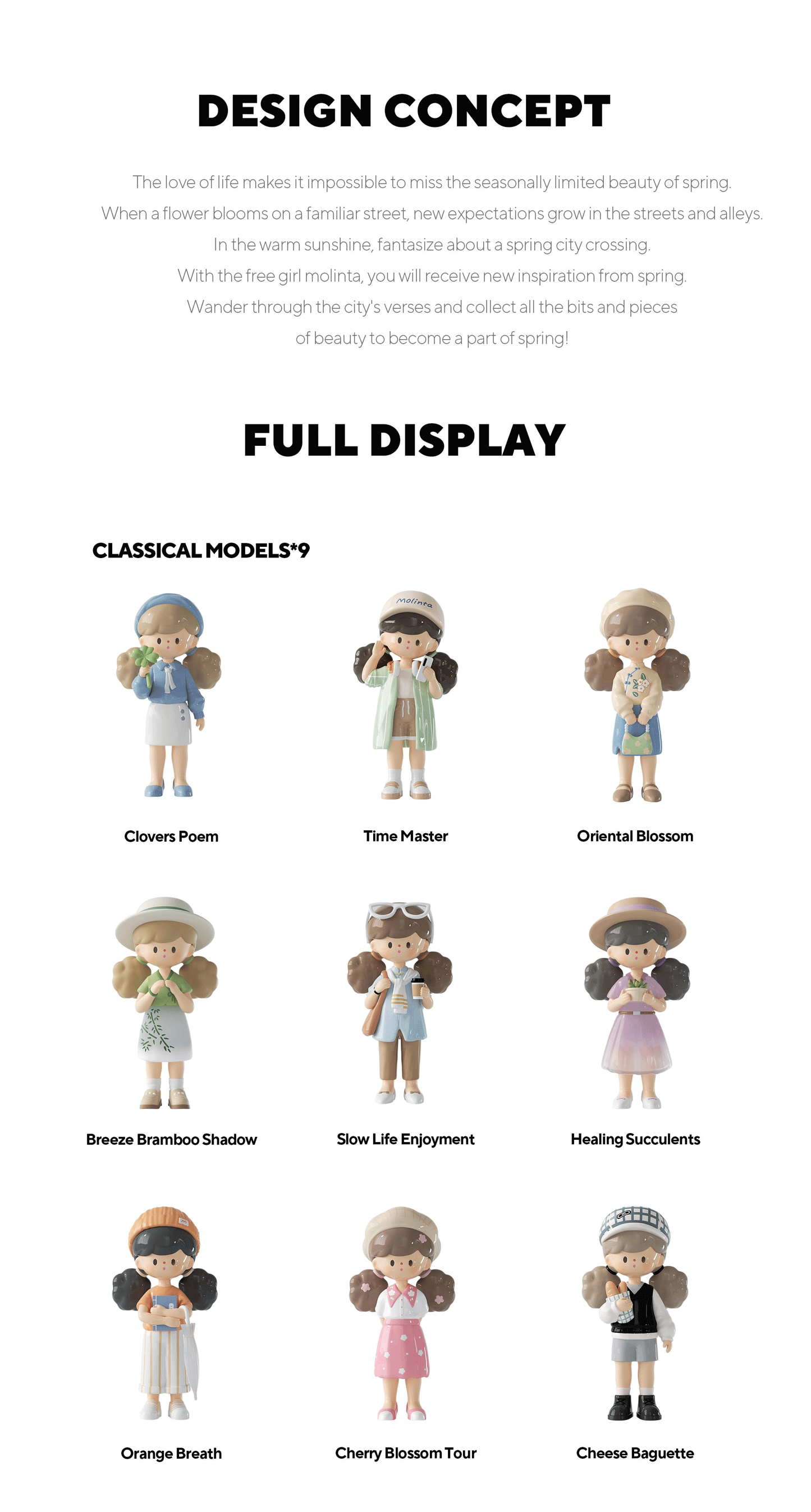 【Sale#】Molinta Spring City Wandering Series PVC Figure