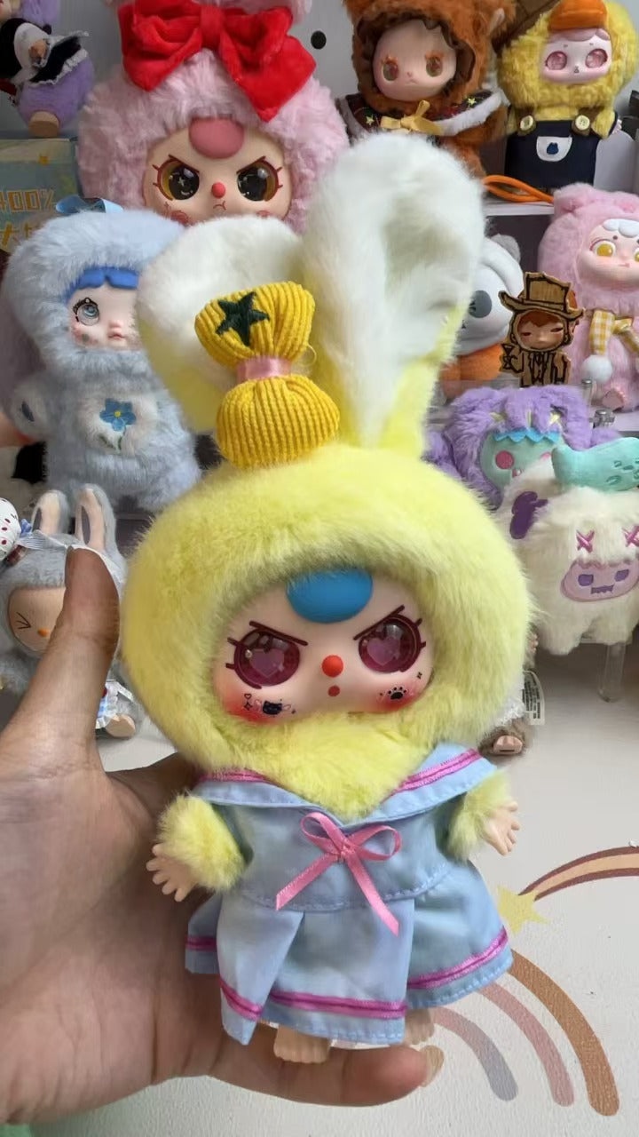 BaBy Three -Mini bunny Macaron Plush Blind Box for Kids