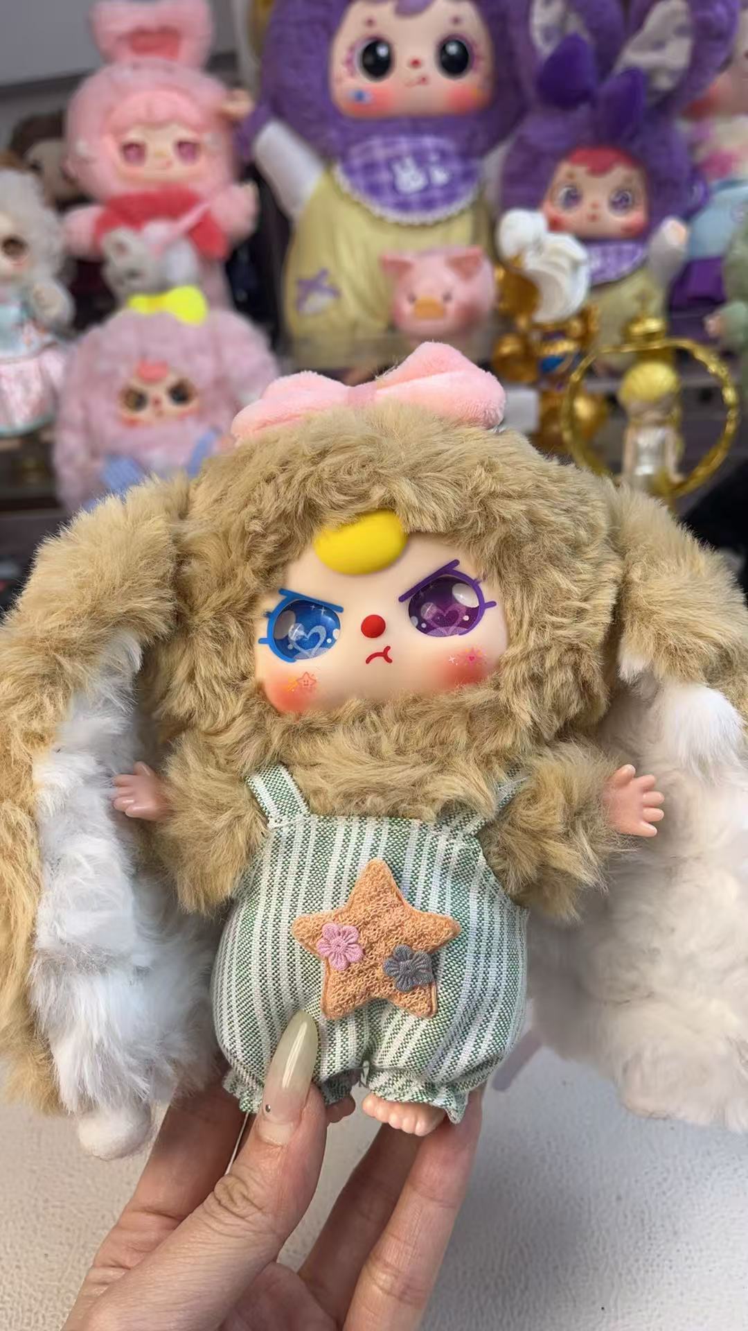 Baby Three Macaron Little Cute Bunny V2 Plush (Various eyes and facial expressions)
