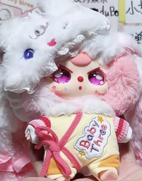 Baby Three Mia Meng You Ji Plush Blind Box(Various eyes and facial expressions)