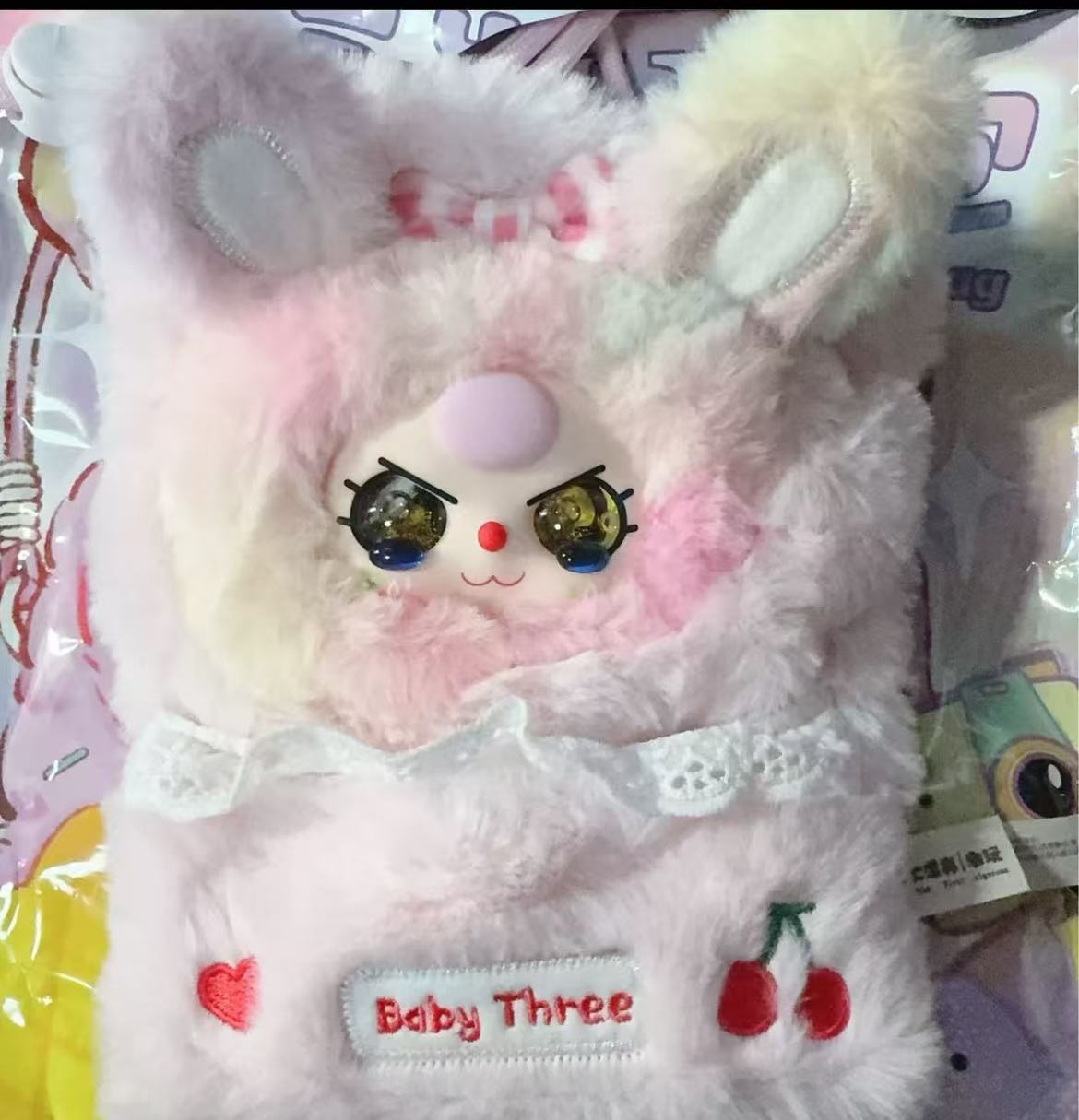 Baby Three Phone Bag Plush(Various eyes and facial expressions)