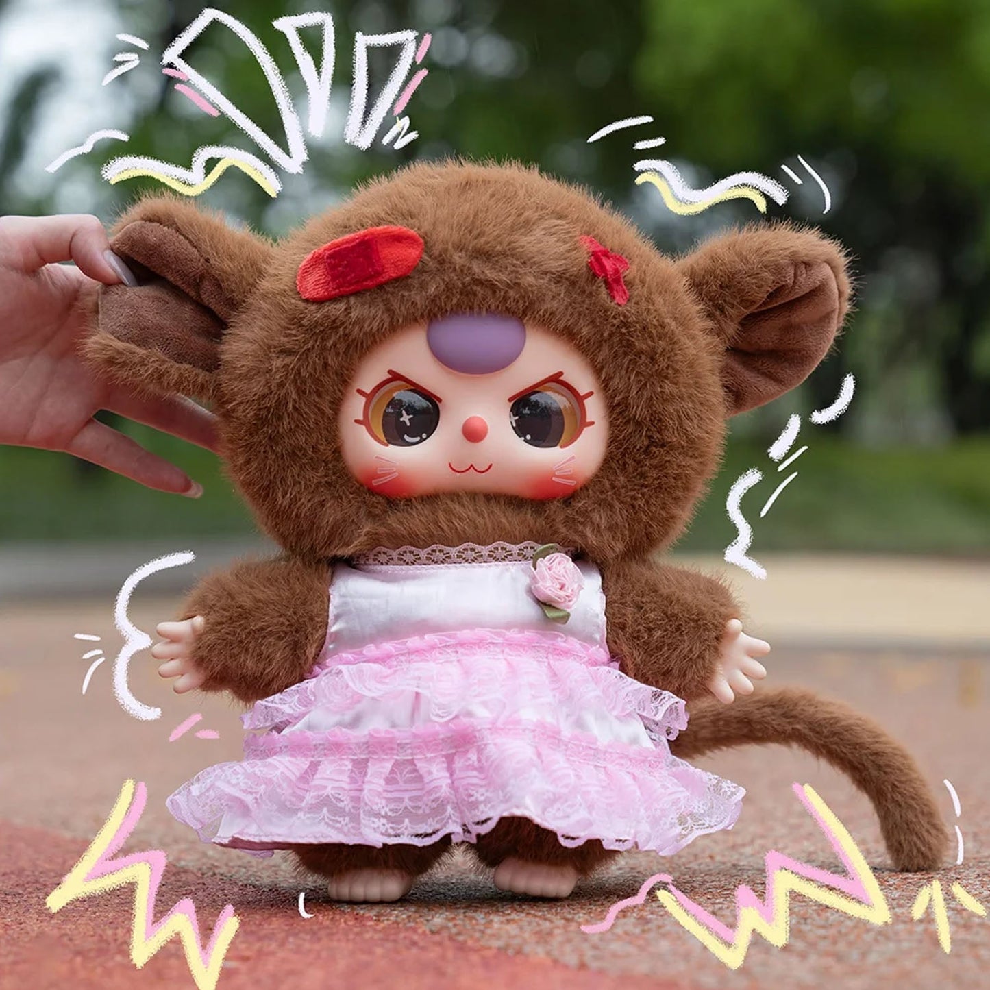 Baby Three 400% V3 Plush Series(Various eyes and facial expressions)