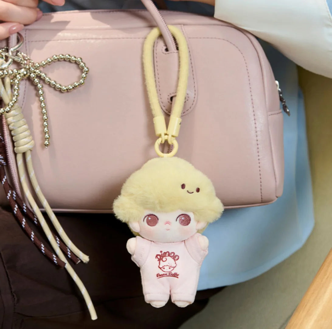 Dimoo World Crush on Coffee Soft-faced Plush Keychain Bind Box