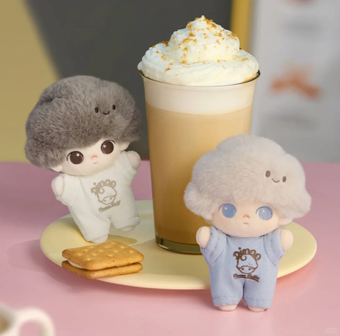 Dimoo World Crush on Coffee Soft-faced Plush Keychain Bind Box