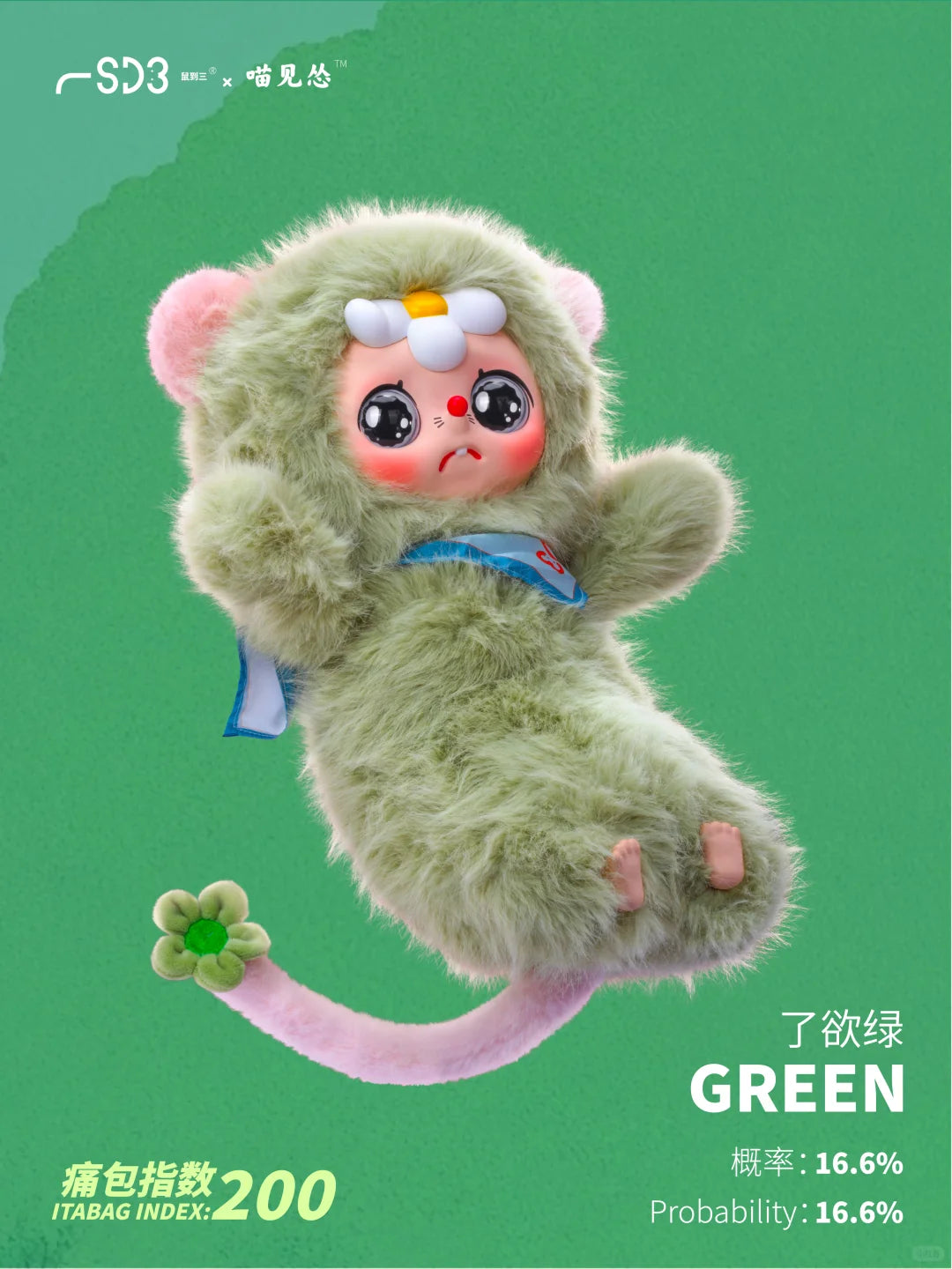 Moodeverse 600% Shu dao san V2 Meow Jump Series Plush