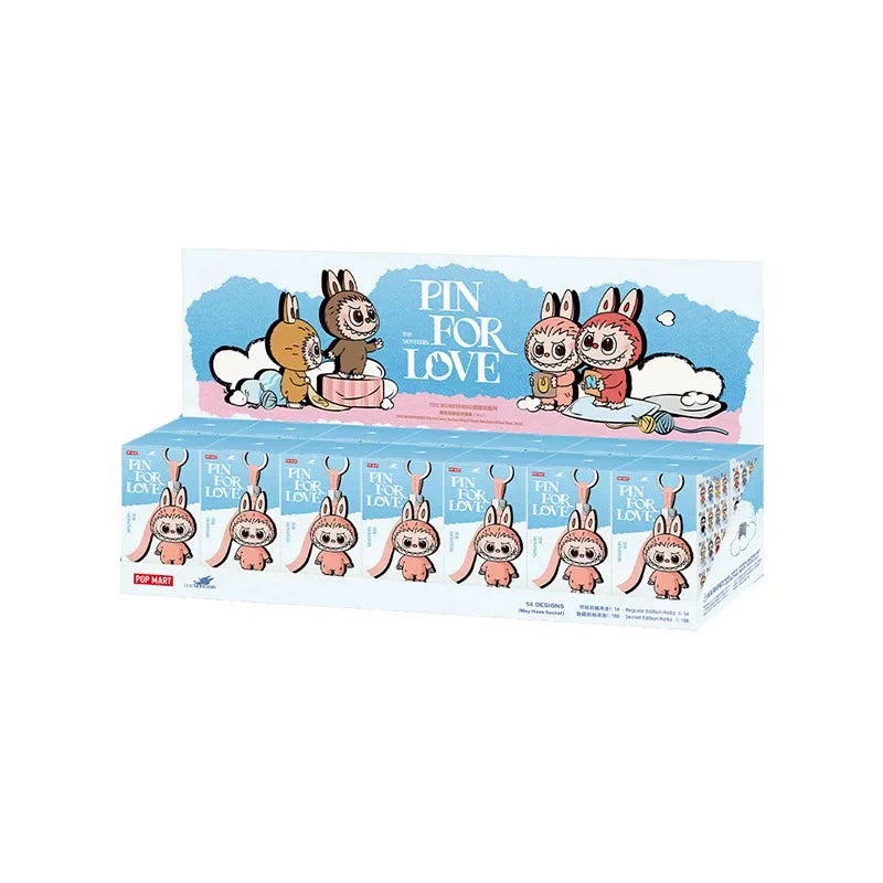 LABUBU V4 Pin For Love SeriesVinyl Plush Pendant Blind Box(per-order)
