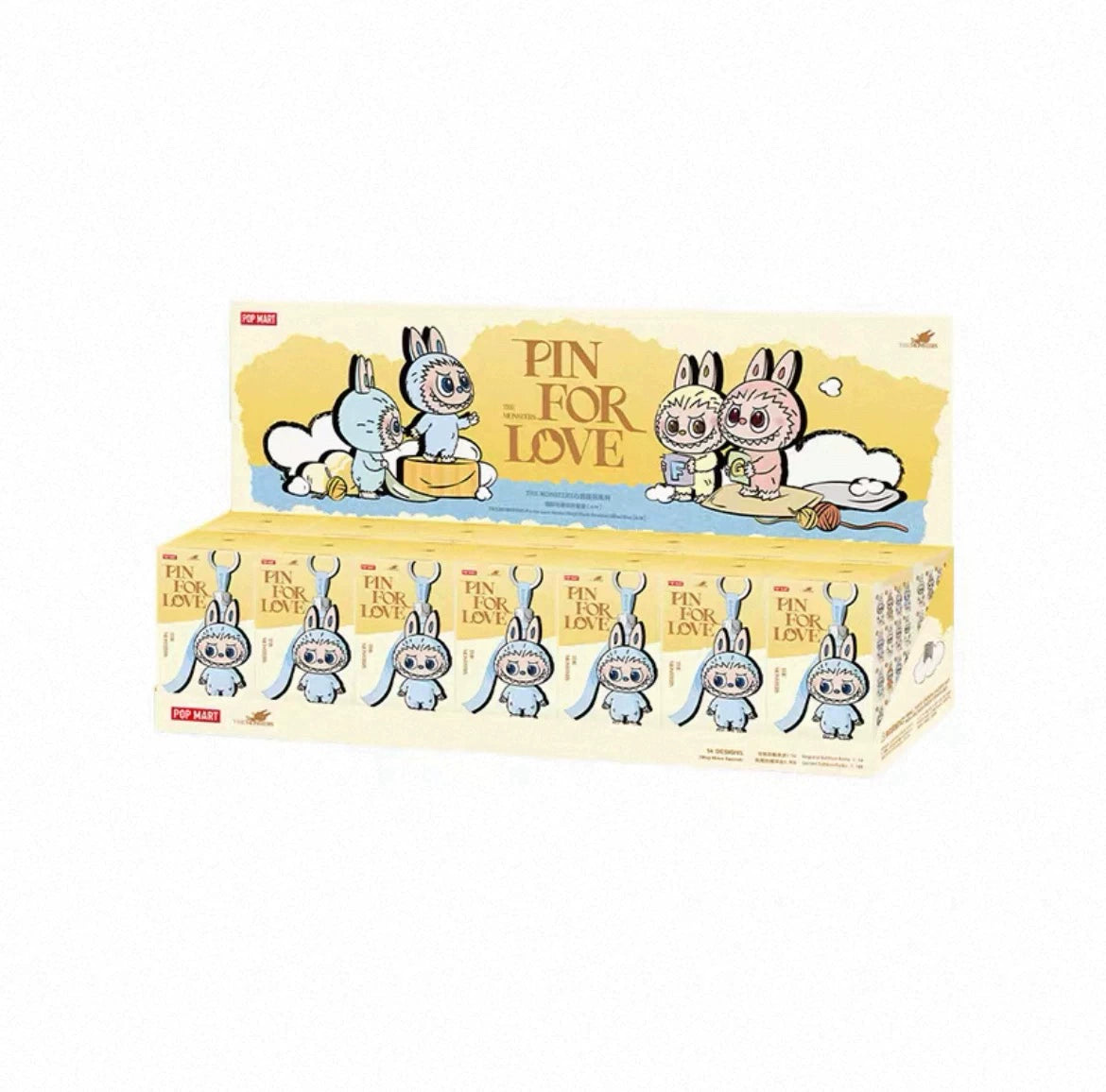 LABUBU V4 Pin For Love SeriesVinyl Plush Pendant Blind Box(per-order)