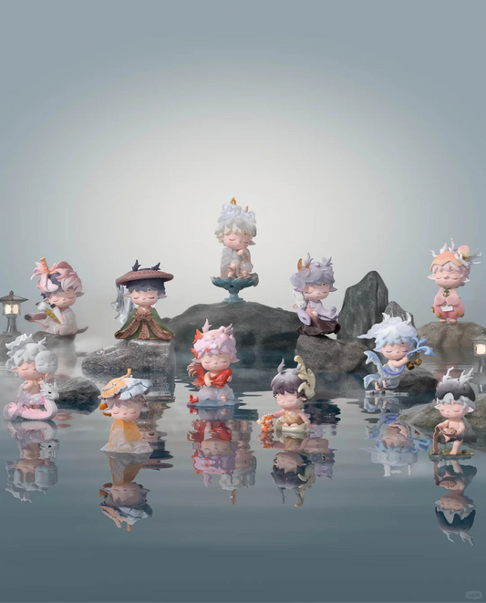 MINI Neo Chinese Style The Poetry Of Time In Four Seasons PVC Figures