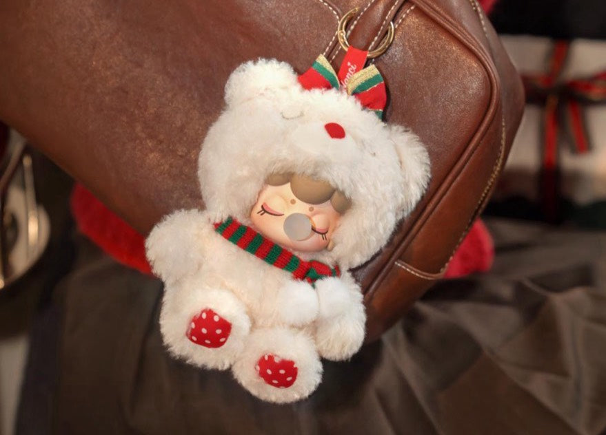 Nanci Christmas Bear Plush Hanging Card