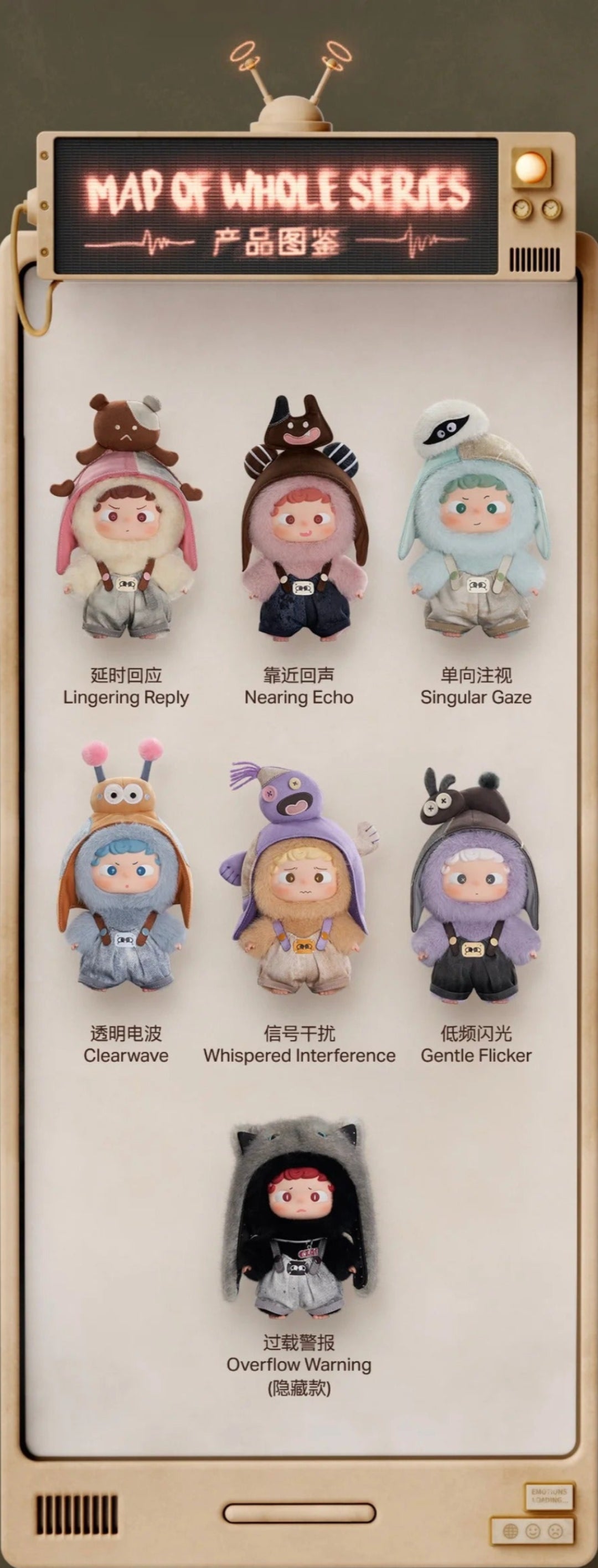 Emotion Signal Light & Shadow Collection Series Plush(pre order)