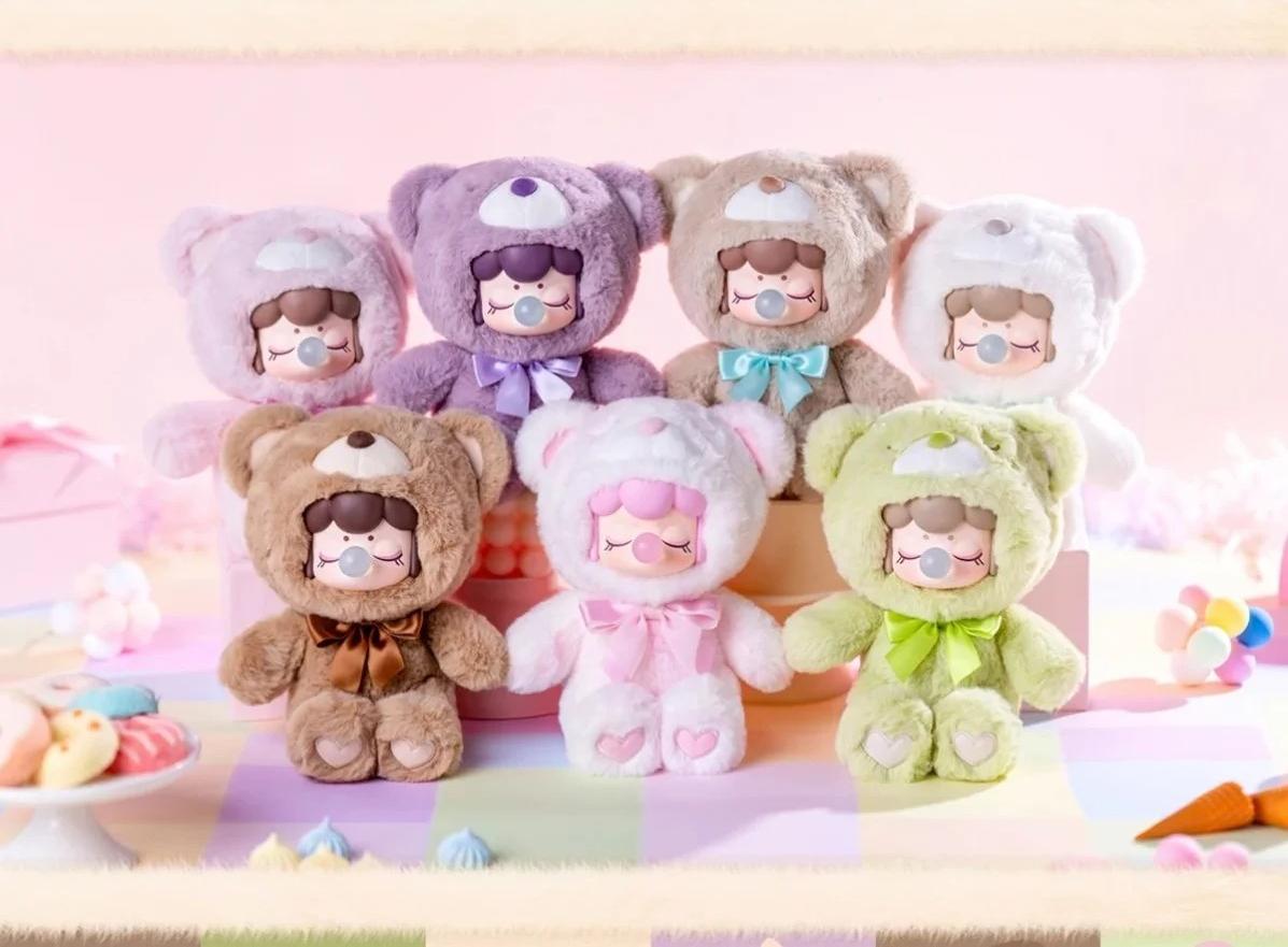Nanci Chocolate Colorful Plush Bear