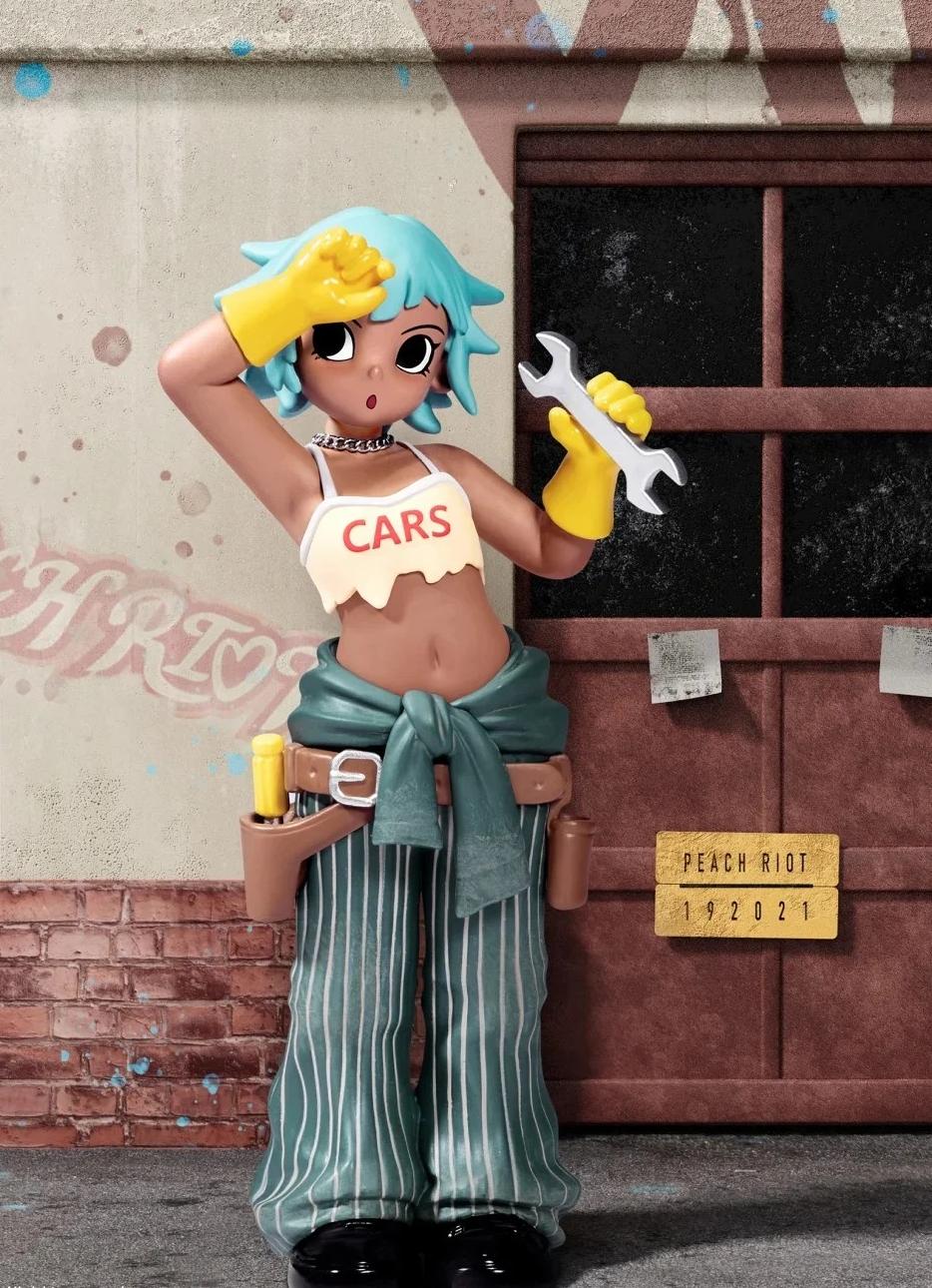 Peach riot rush hour series figures