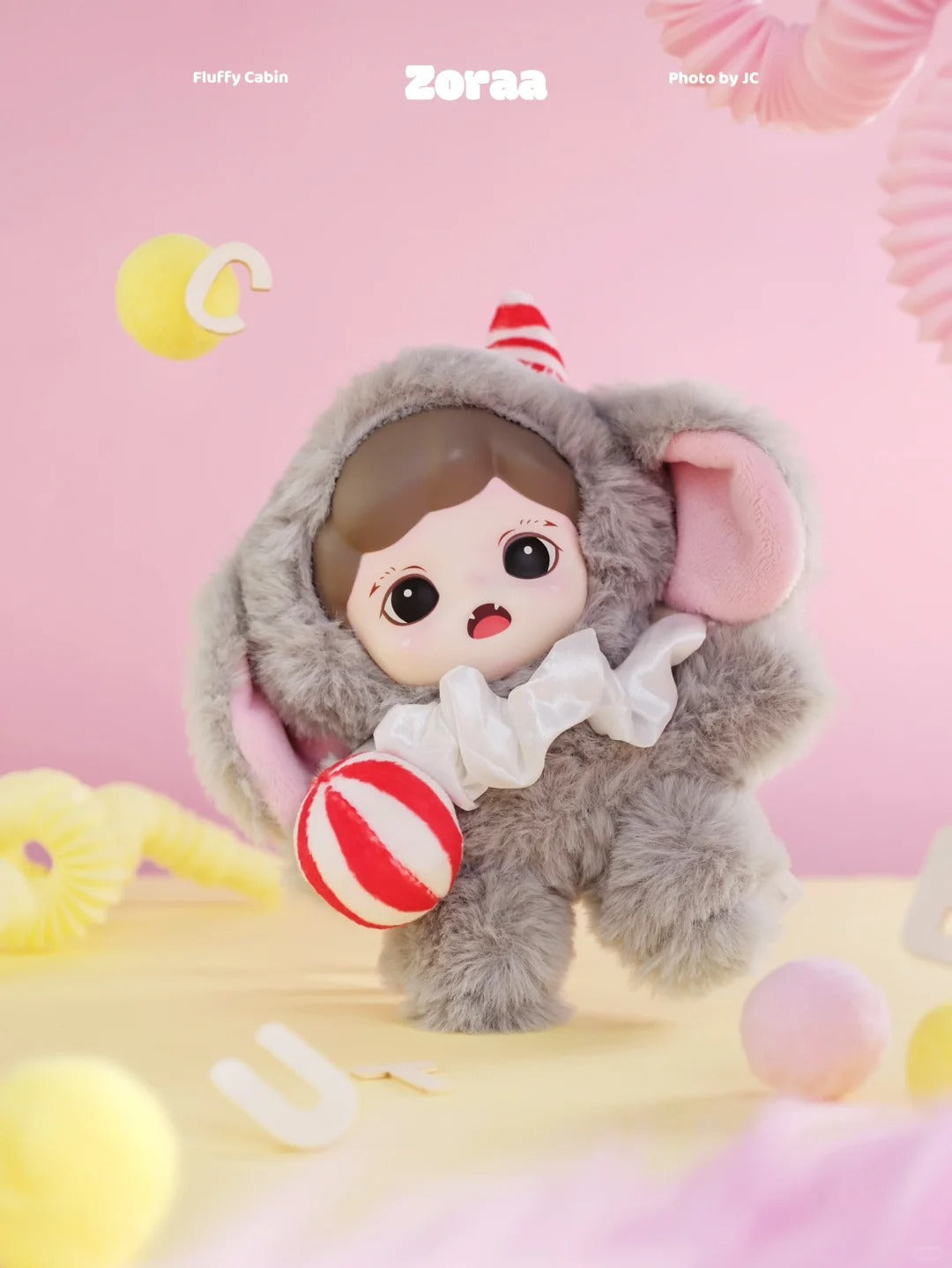 Zoraa fluffy cabin series viny plush doll