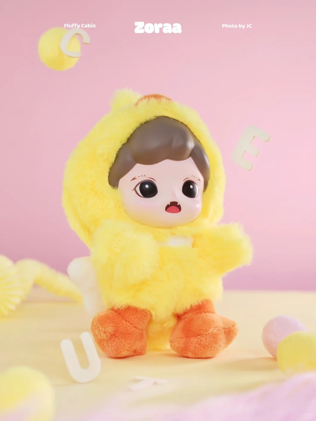 Zoraa fluffy cabin series viny plush doll