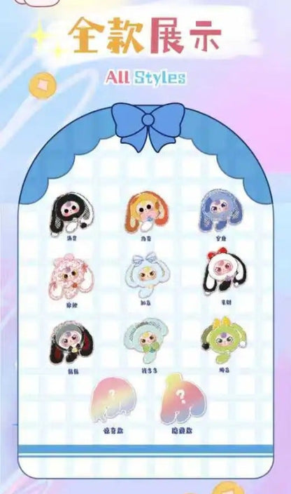 Baby Three Lucky Rabbit Zipper Bag Series Plush