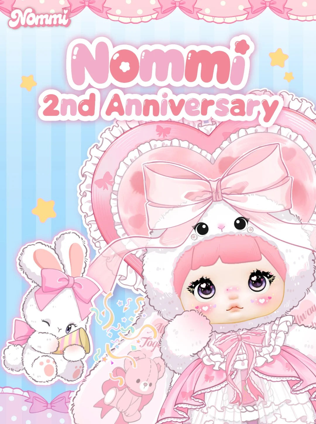 Nommi 2nd Anniversary 400%Plush Hanging card