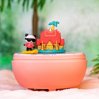 Winter sport skiing music box Series dolls