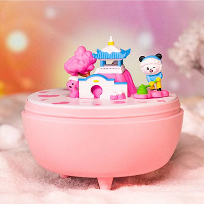 Winter sport skiing music box Series dolls