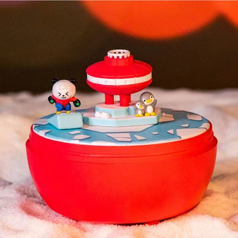 Winter sport skiing music box Series dolls