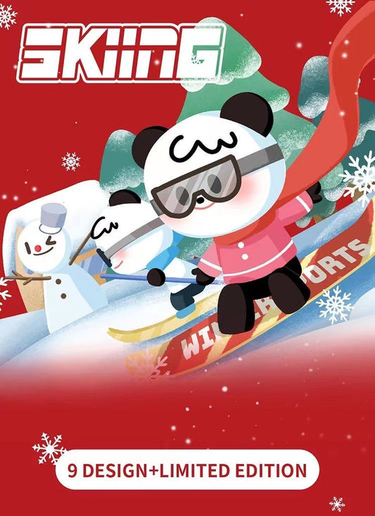 Winter sport skiing music box Series dolls