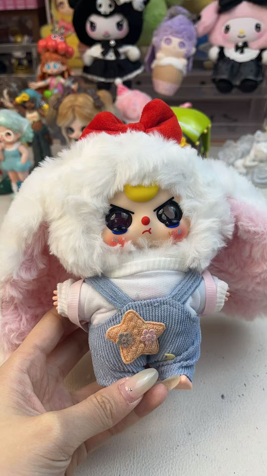 Baby Three Macaron Little Cute Bunny V2  Plush （Various eyes and facial expressions）