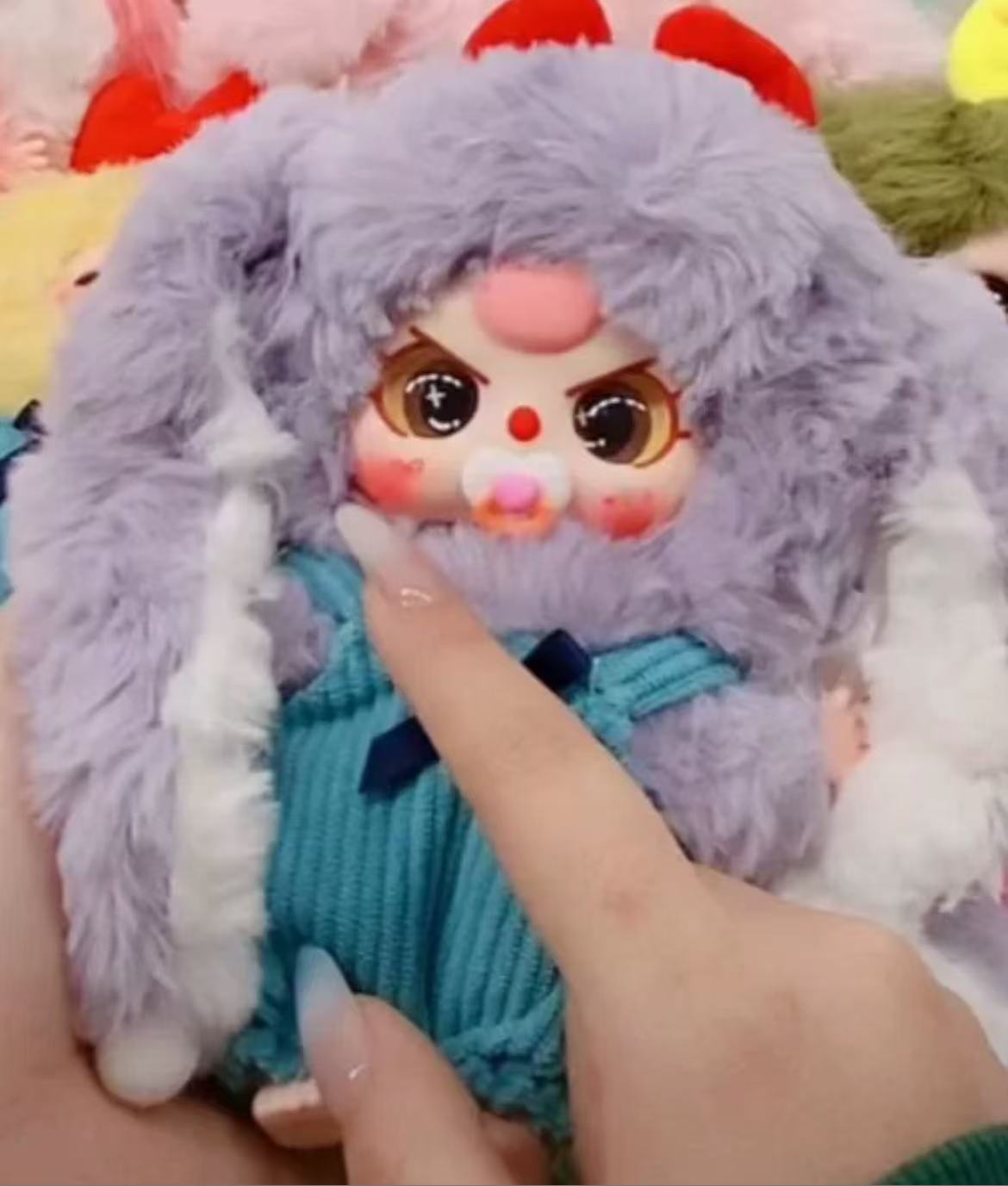 Baby Three Macaron Little Cute Bunny V2  Plush （Various eyes and facial expressions）