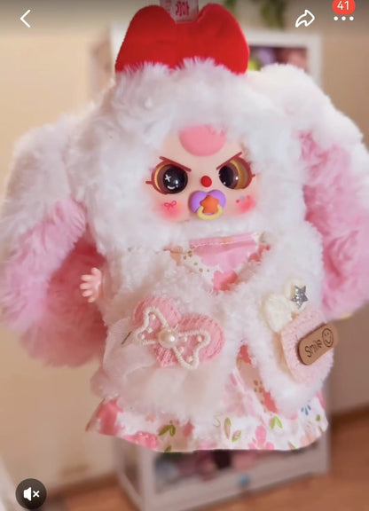 Baby Three Macaron Little Cute Bunny V2  Plush （Various eyes and facial expressions）