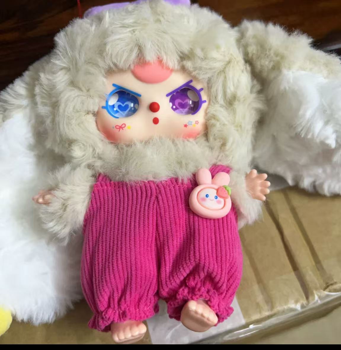 Baby Three Macaron Little Cute Bunny V2  Plush （Various eyes and facial expressions）
