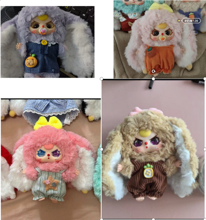 Baby Three Macaron Little Cute Bunny V2  Plush （Various eyes and facial expressions）