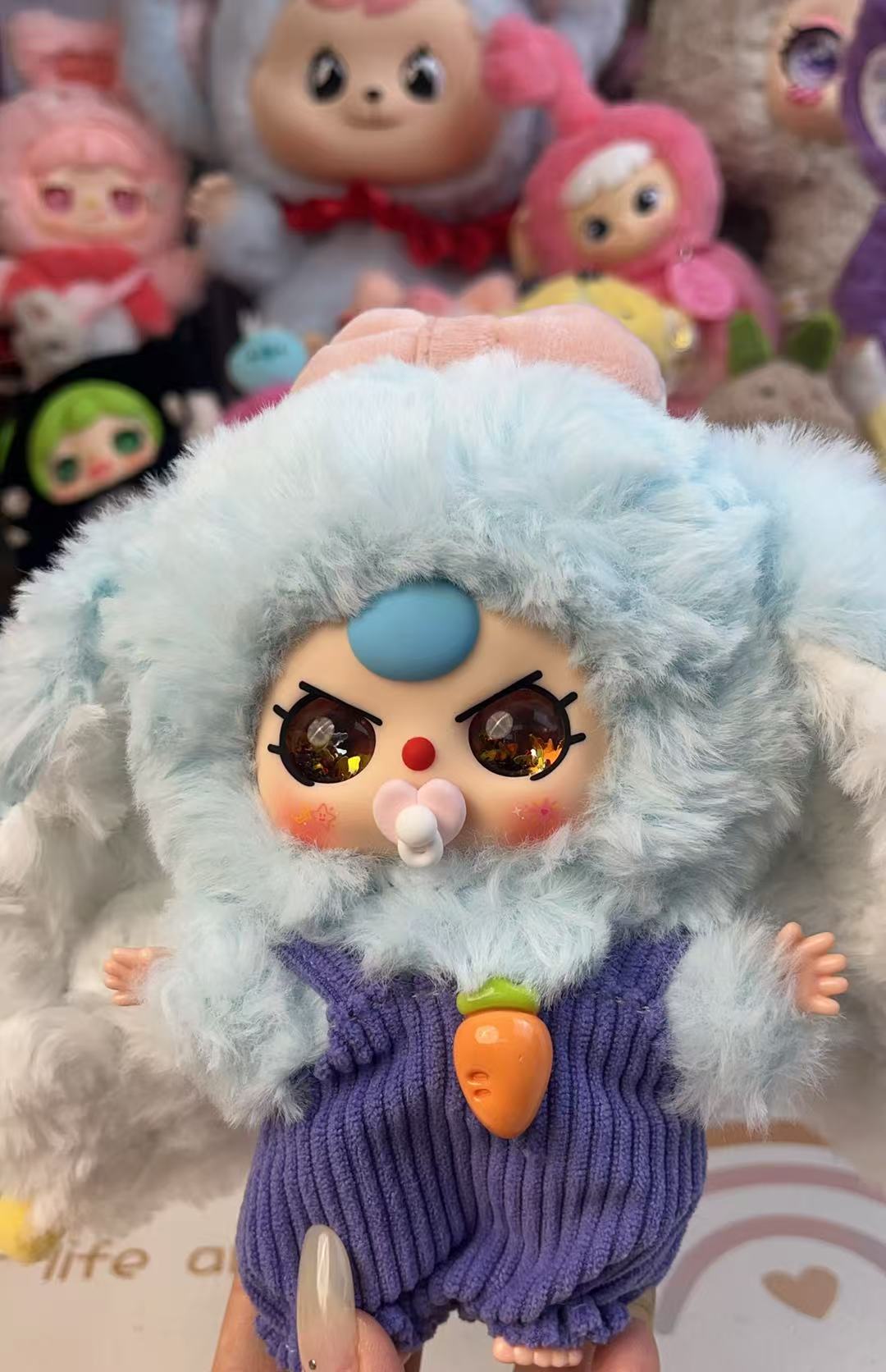 Baby Three Macaron Little Cute Bunny V2  Plush （Various eyes and facial expressions）
