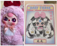 Baby Three 400% V4 Sweetie Baby Plush （Various eyes and facial expressions）