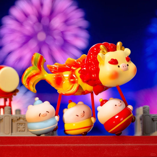 Five Blessings Pig Treasure PVC Series