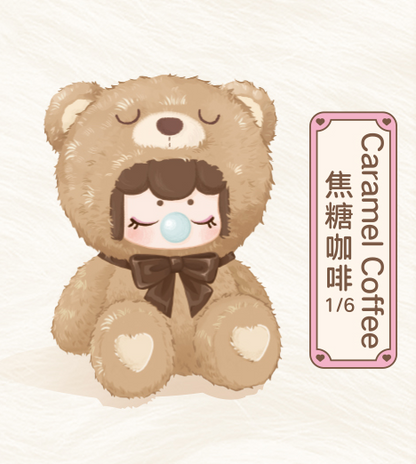 Nanci Chocolate Colorful Plush Bear