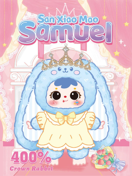 San xiao Mao Samuel 400% V5 Crown Rabbit Series Plush
