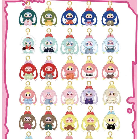 Baby Three Macaron Little Cute Bunny V2  Plush （Various eyes and facial expressions）