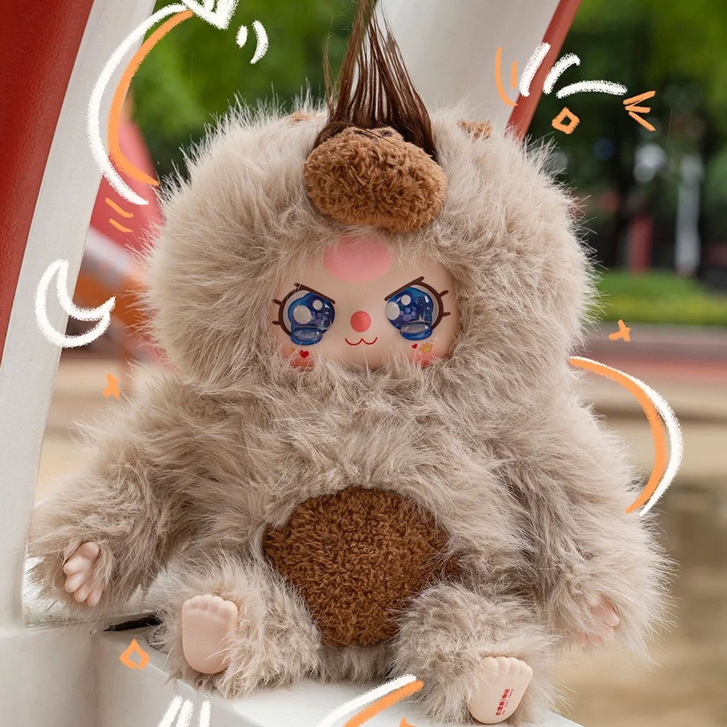 Baby Three 400% V3 Plush Series（Various eyes and facial expressions）