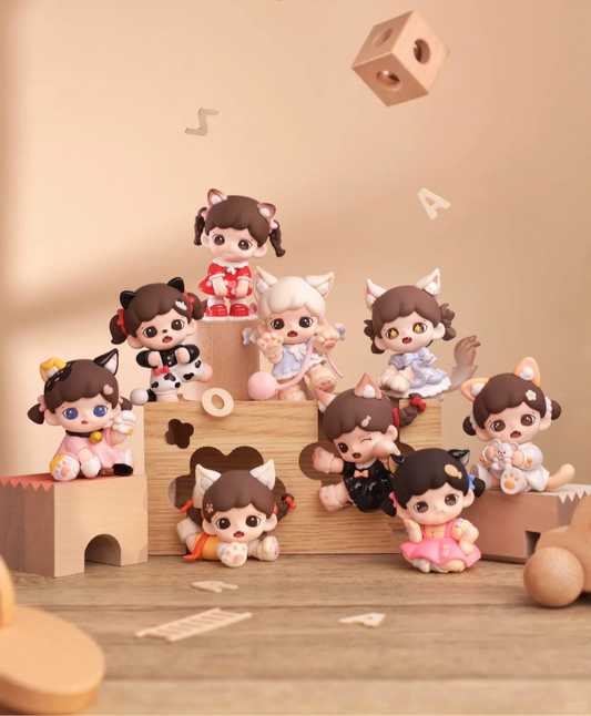 Zoraa Meow Cat Face  Series Figures