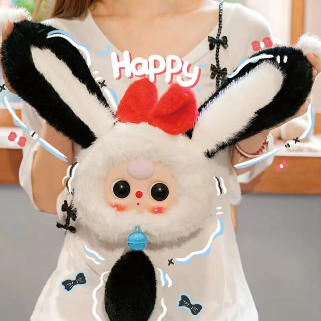 Baby Three Lucky Rabbit Zipper Bag Series Plush