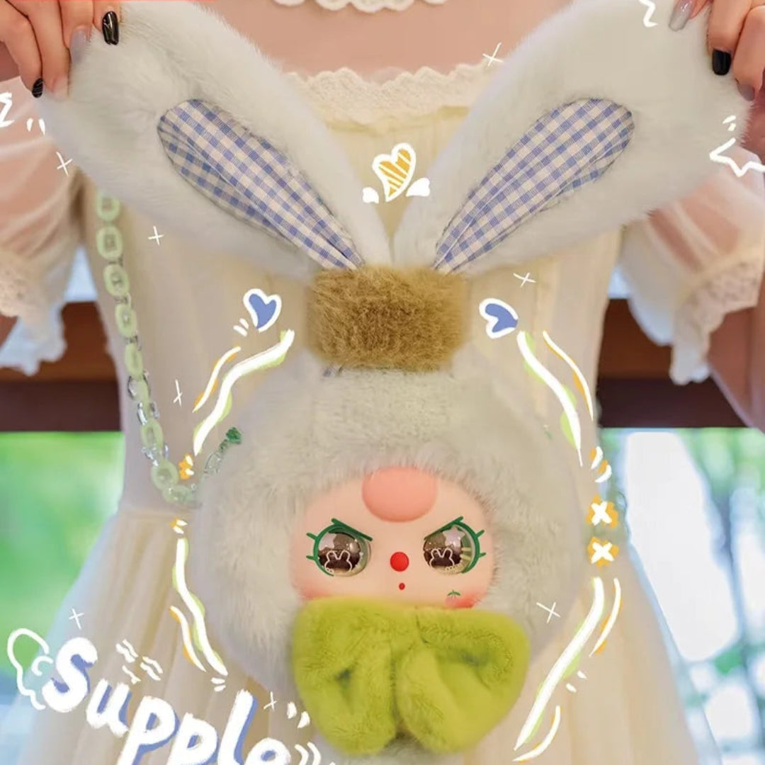 Baby Three Lucky Rabbit Zipper Bag Series Plush