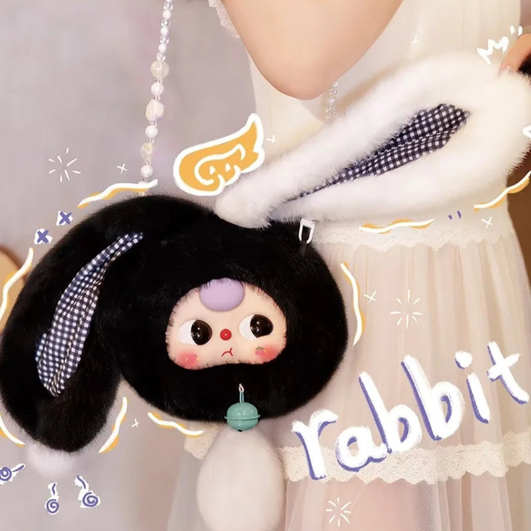 Baby Three Lucky Rabbit Zipper Bag Series Plush