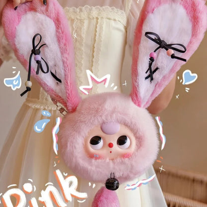 Baby Three Lucky Rabbit Zipper Bag Series Plush