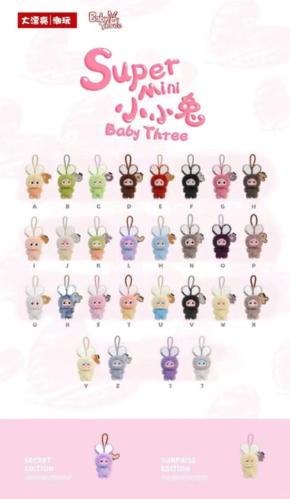 BabyThree Super Mini Bunny Series Plush(Book your Letter)