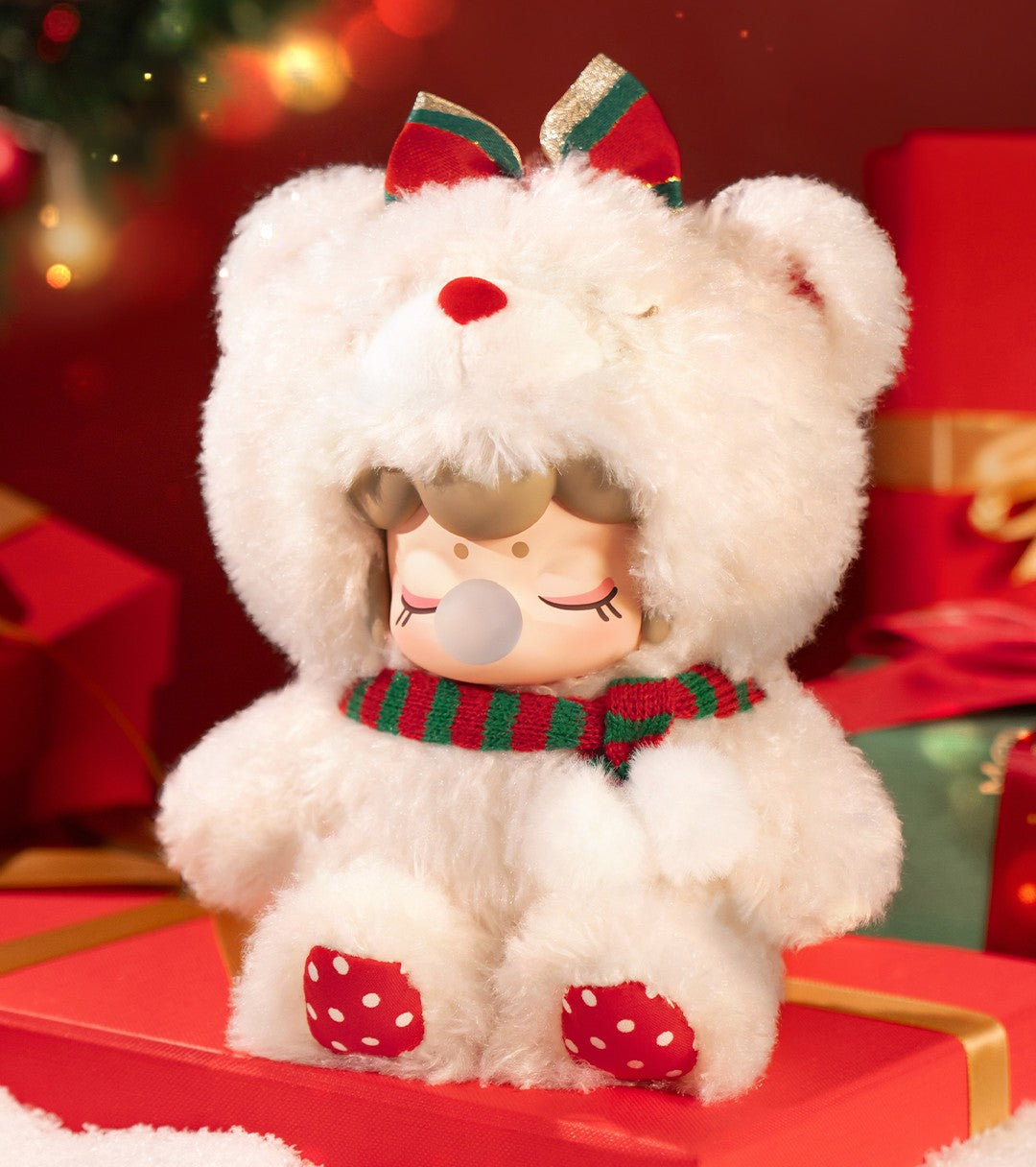 Nanci Christmas Bear Plush Hanging Card