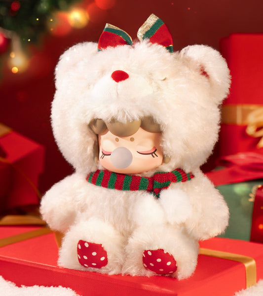 Nanci Christmas Bear Plush Hanging Card