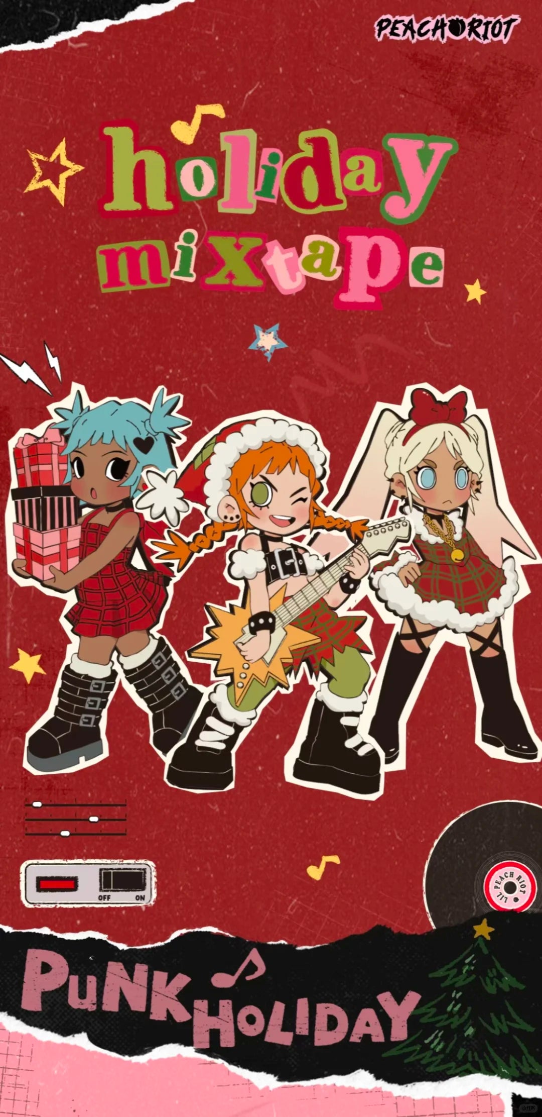 Lil Peach Riot Holiday Mixtape PVC Figures