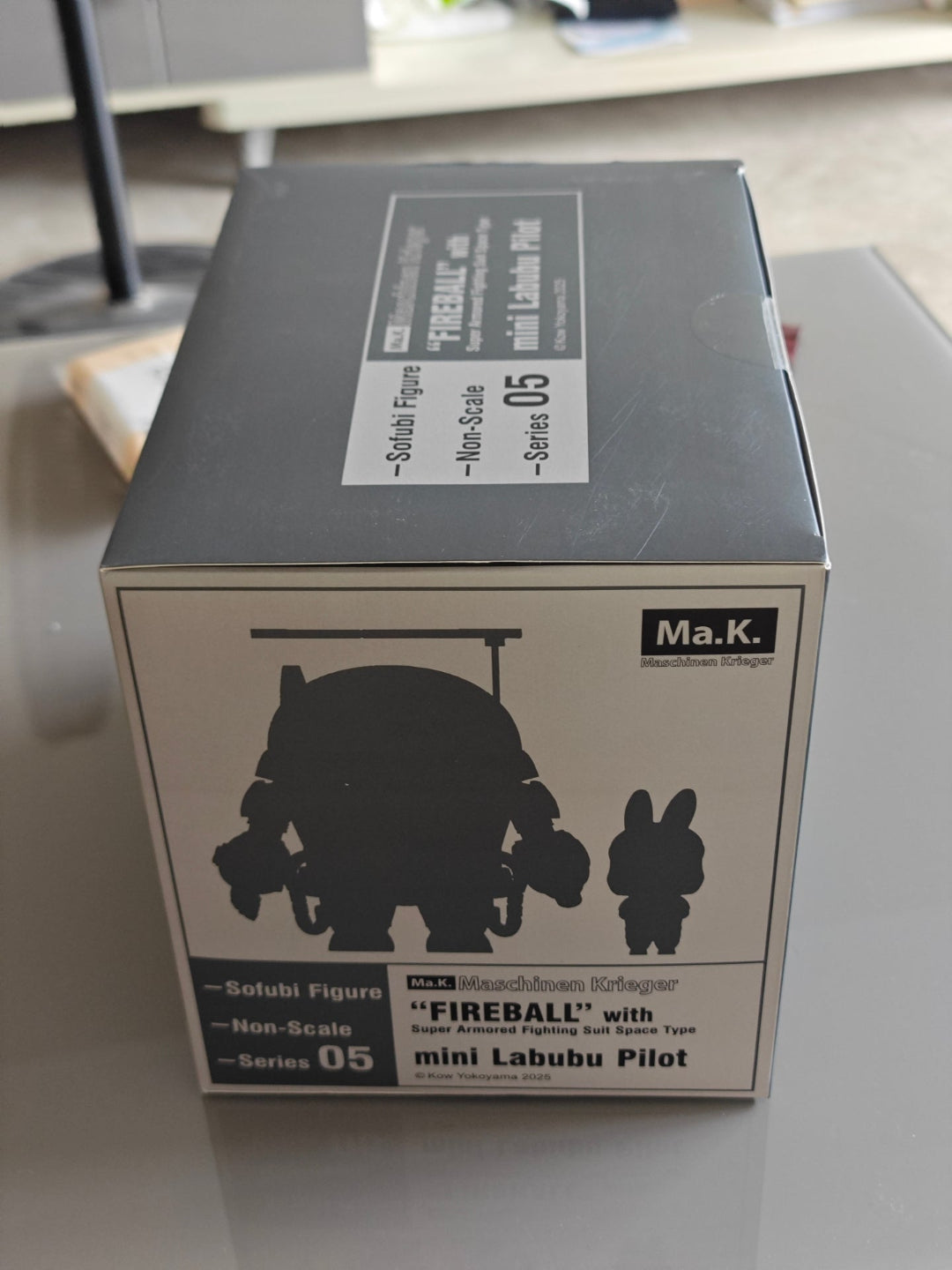 Ma.K. “FIREBALL” with mini Labubu Pilot Super Armored Fighting Suit Space Type
